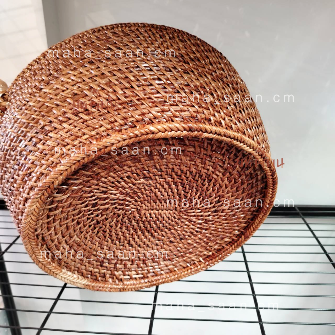 ตะกร้าเถาวัลย์ สานมือ หูหิ้ว สําหรับจัดเก็บผลไม้ ของใช้จิปาถะ 🍃