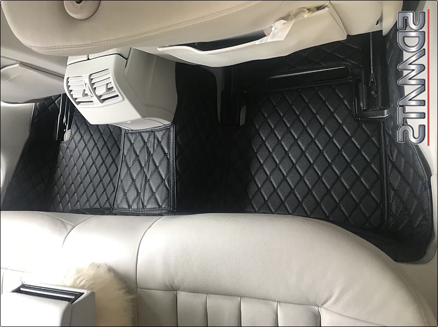 พรมปูพื้นรถยนต์6D BENZ E-CLASS W212 ปี2010-16 สีดำล้วน เข้ารูป เต็มคัน 3ชิ้น