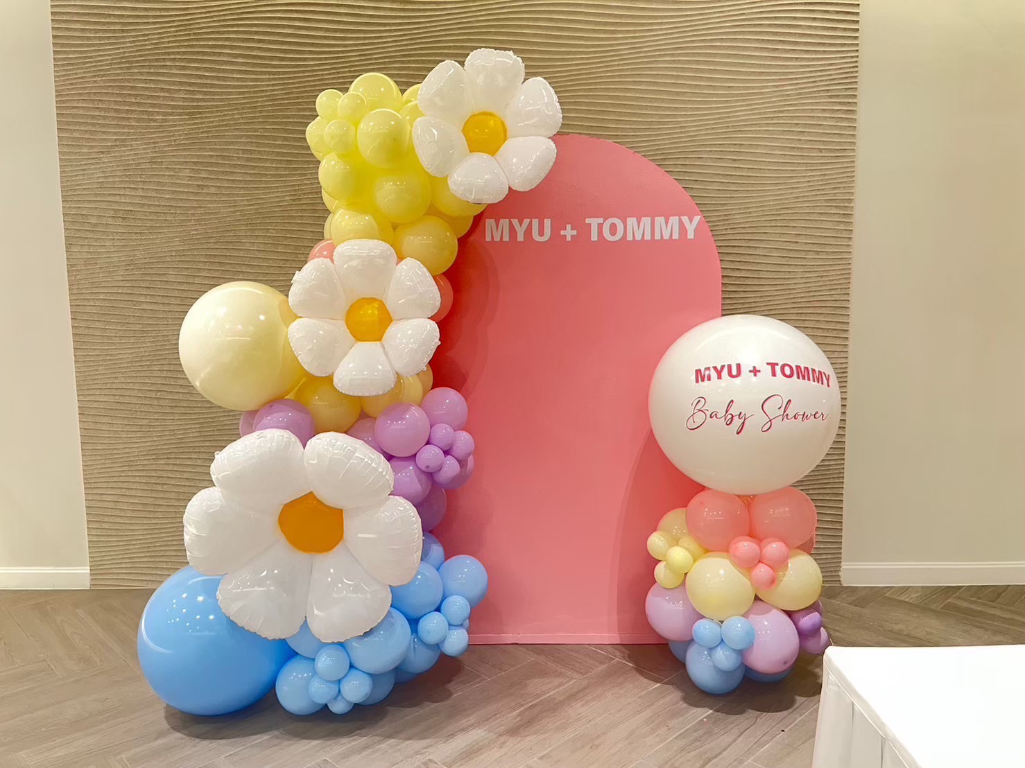 แบลคดรอป Baby Shower โทนสีพาสเทล น่ารักๆ