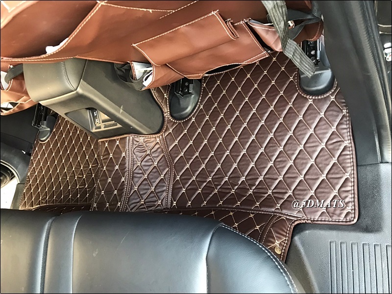 พรมปูพื้นรถยนต์6D PAJERO SPORT 2015-23 พรม6D QX สวยงาม เข้ารูป ปูเต็มคัน 9ชิ้น