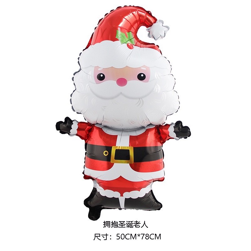 ลูกโป่งซานต้าครอส ขนาด 50*78 cm / Santa Clause Foil Balloon 50*78 cm