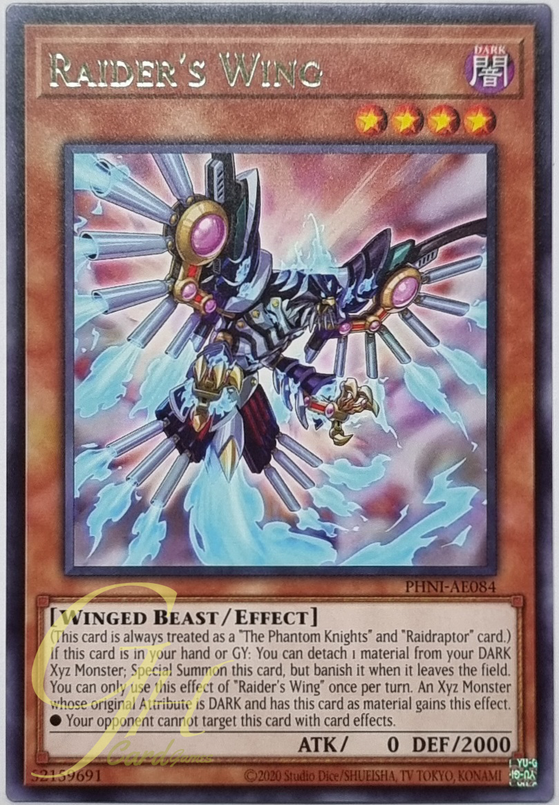 Yugioh [PHNI-AE084] Raider's Wing (Rare)
