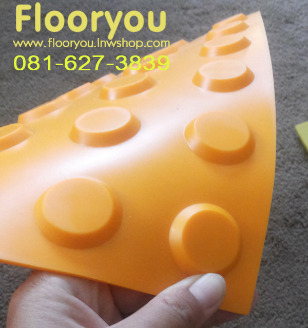 กระเบื้องยาง นำทางคนตาบอด ลายจุด สีส้ม 1000แผ่น/ราคาต่อแผ่น100บาท(กรุณาดูราคาต่อจำนวนการสั่งน๊ะค่ะ)(กรุณารอร้านยืนยันการสั่งทางเมล์)
