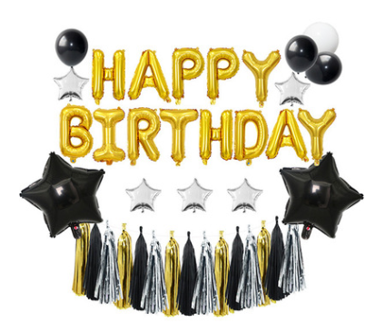 เซทวันเกิดHAPPY BIRTHDAY สีทอง สุดหรู โทนหรูู ไฮโซ HOLLYWOOD OSCAR NIGHT พร้อมพู่
