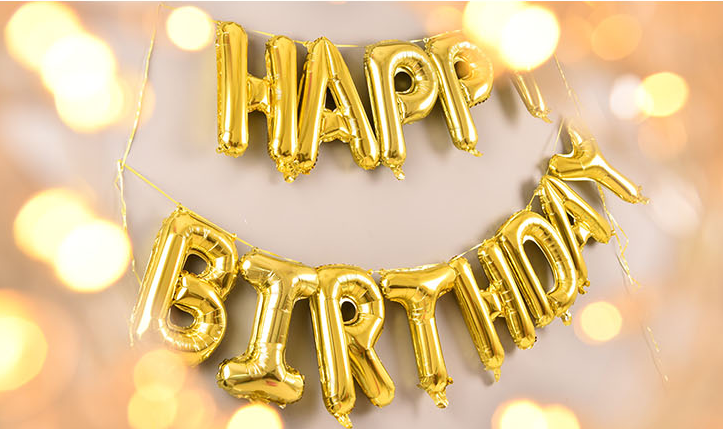 เซทฟอยวันเกิด ขนาด 14 นิ้ว สีทอง / SET HBD Gold 13 pcs