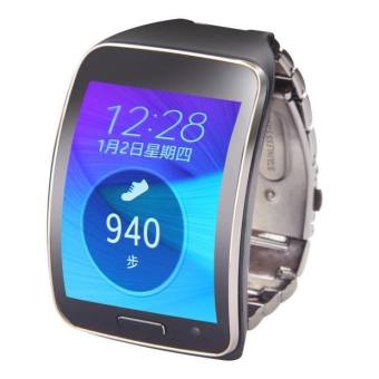 สายนาฬิกาข้อมือสเตนเลสสตีลสำหรับ Samsung เกียร์เอส SM-R750 BK - นานาชาติ