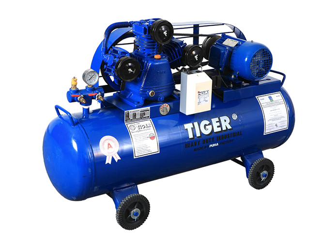 ปั๊มลม Tiger รุ่น TG21 1HP 2สูบ 92L+มอเตอร์ PUMA