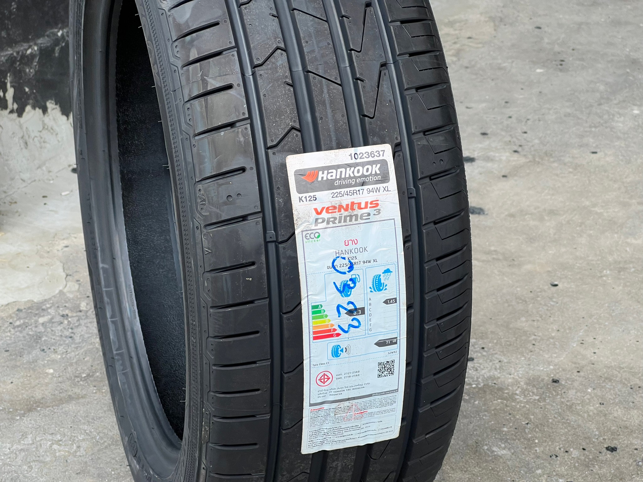 HAMKOOK 225/45-17 K125 ยางใหม่ ! ราคาถูก