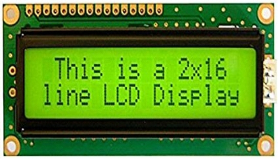 จอแสดงผล LCD ขนาด 16 ตัวอักษร 2 บรรทัด มีไฟส่องหลัง (ไม่ได้บัดกรี Pin)
