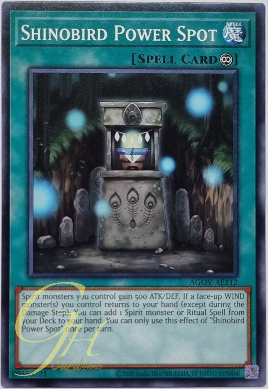 Yugioh [AGOV-AE112] Shinobird Power Spot (Common)