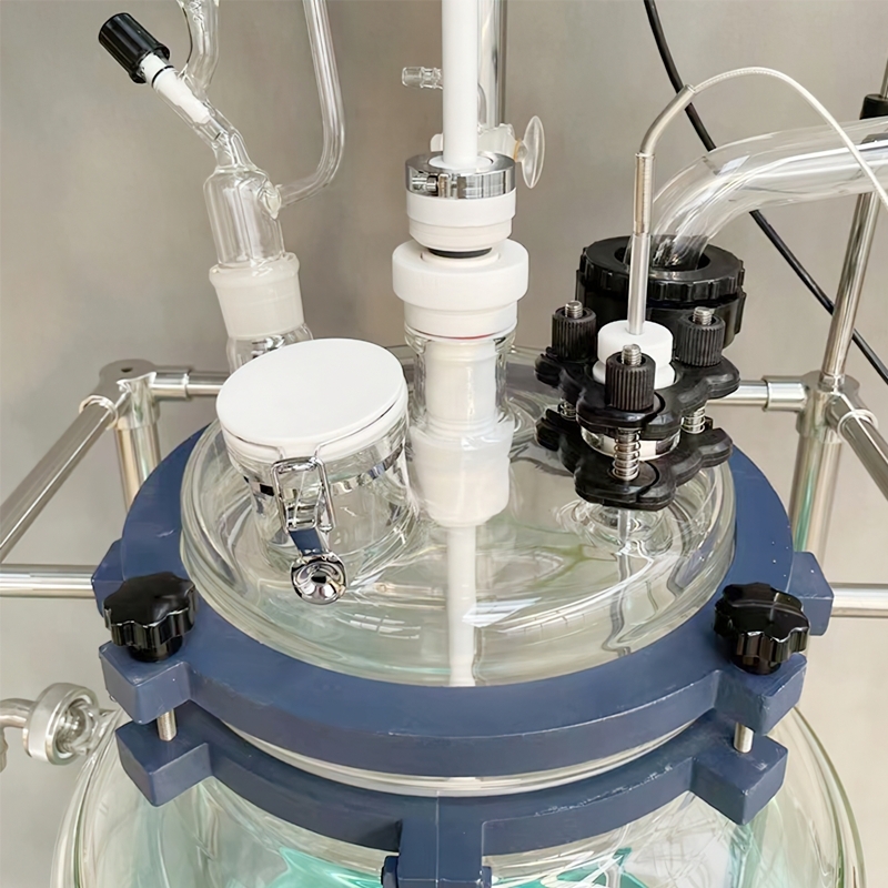 เครื่องปฏิกรณ์แก้วสองชั้น ขนาด 1L ถึง 100L Glass Reactors