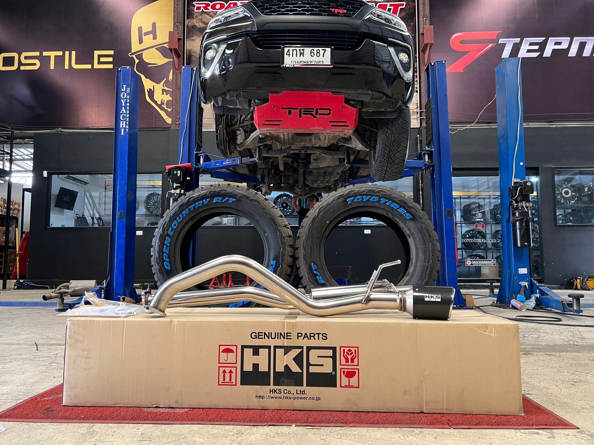 ท่อ HKS ใส่ fortuner ท่อไอเสียของแท้มารตฐานระดับโลก HKS