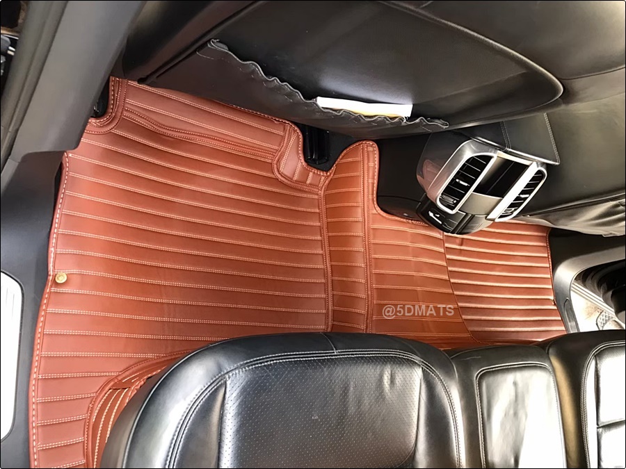 พรมปูพื้นรถยนต์5D PORSCHE CAYENNE HYBRID 2019 เต็มคัน 6ชิ้น(เเจ้งสีในเเชทได้นะคะ)