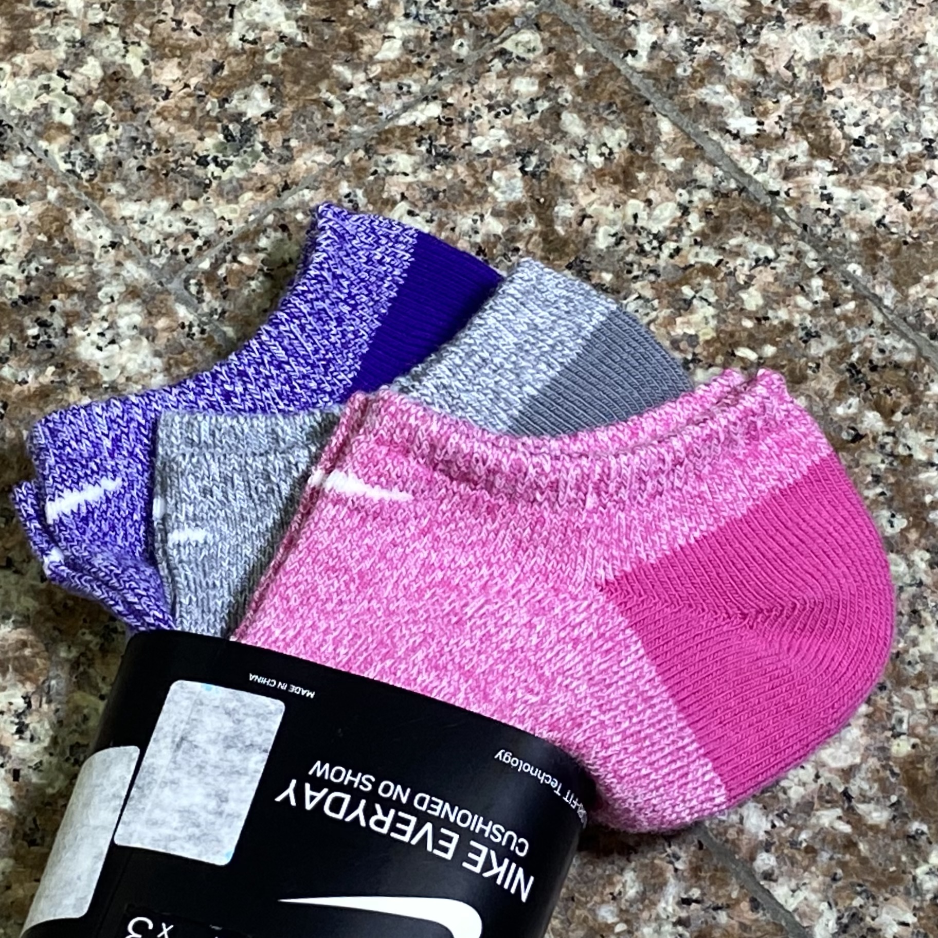 ถุงเท้า Nike EveryDay Cushioned NS Socks #แพค3คู่ (M)