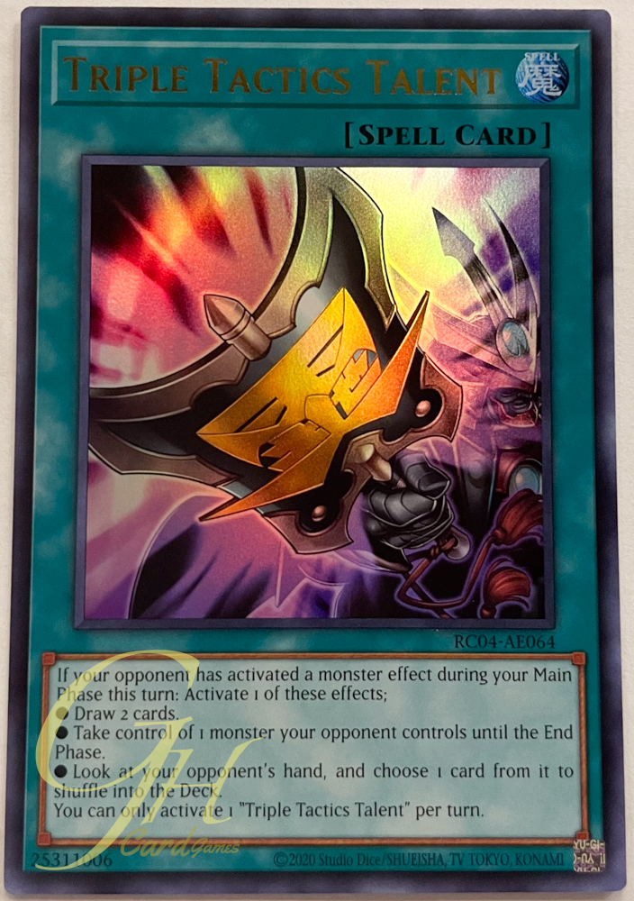 Yugioh [RC04-AE064] Triple Tactics Talent (Ultra Rare)