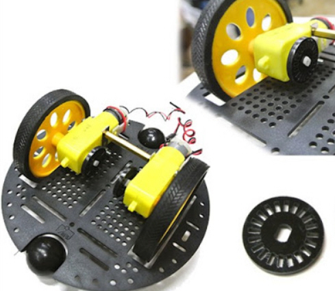 จาน Encoder ขนาด 20 ช่อง สำหรับนับความเร็วรอบมอเตอร์ วัดระยะทาง Motor Wheel Speed Encoder Disc 20 Holes