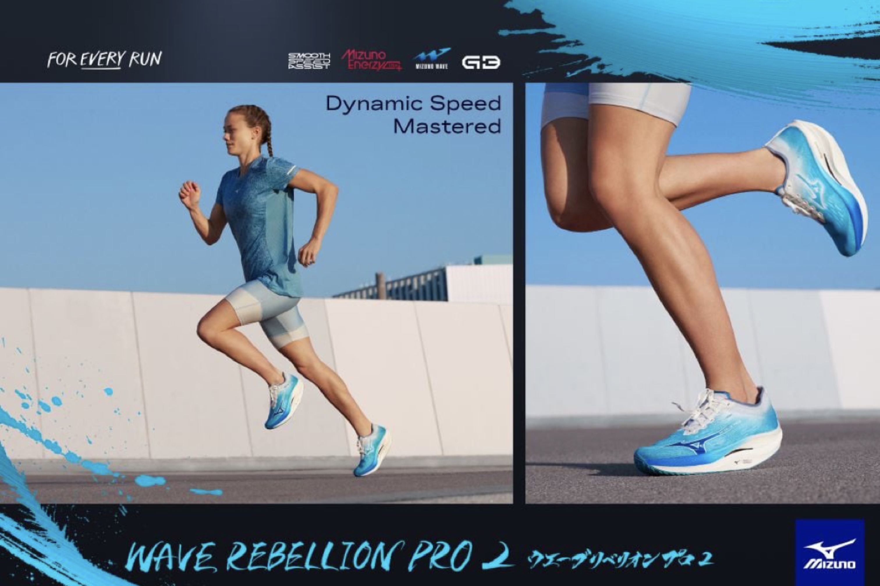 รองเท้าวิ่ง Mizuno Wave Rebellion Pro 2 ‘River Blue’ (M8/8.5/11/11.5US)
