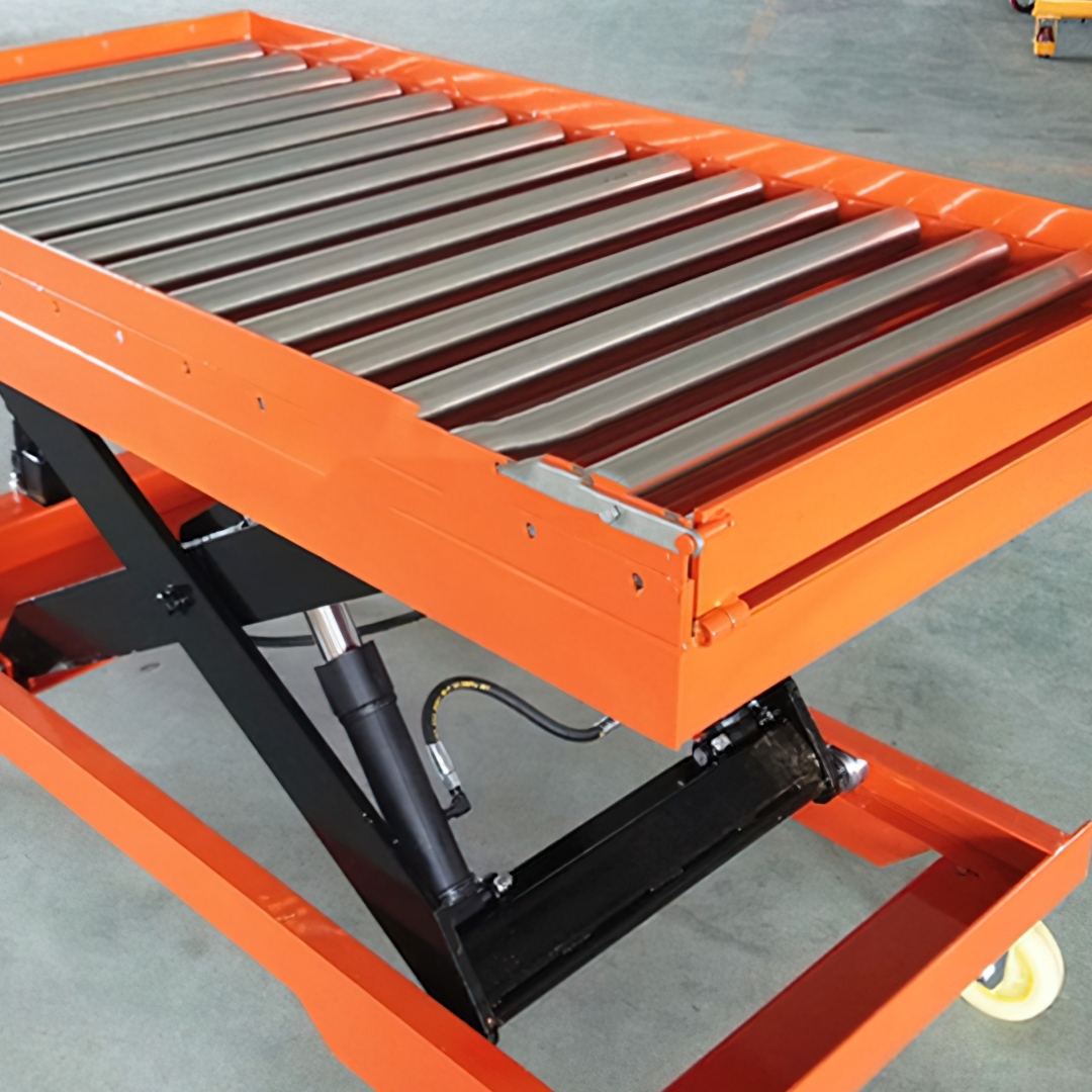 🌈รถเข็นท้องแบน ยกปรับระดับได้ รถเข็น4ล้อ รอบรับน้ำหนักได้สูงสุดถึง 1 ตัน รุ่น PT