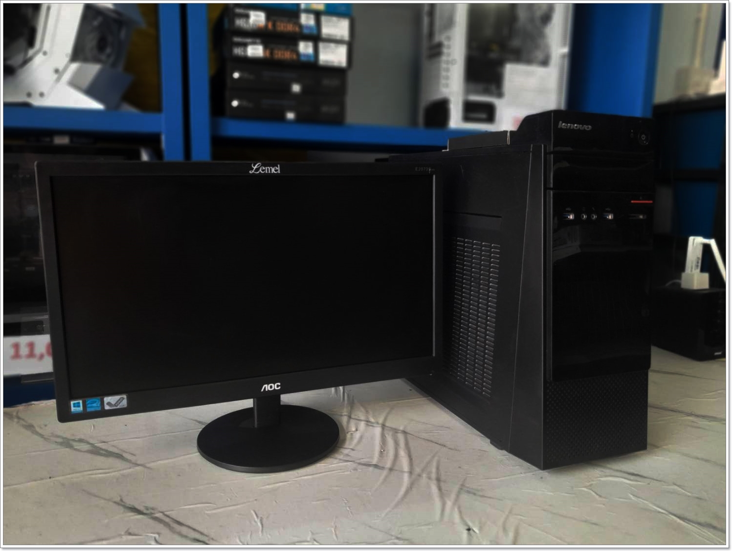 (*คอม มือ 2 สภาพดี ใชงานทั่วไป) INTEL G4400 GEN6 + รวมจอ LED 19.5