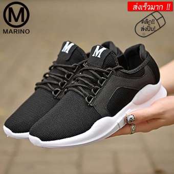 Marino รองเท้า รองเท้าผ้าใบผู้หญิง No.A046-BLACK