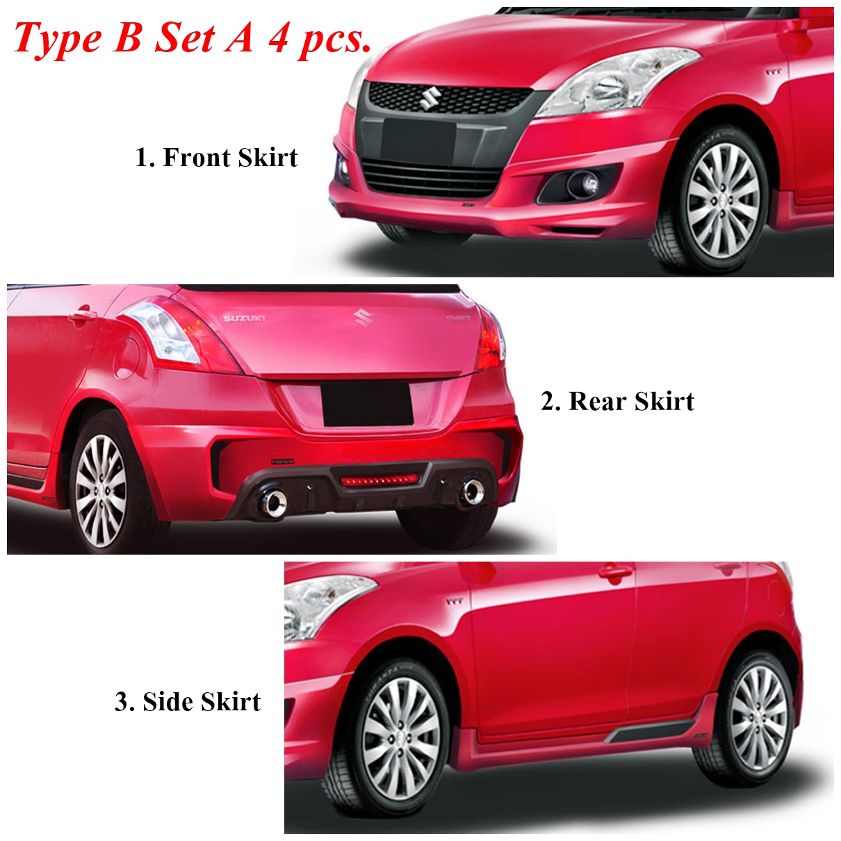 Style F Body Kit Type B for Swift Set A 4 pcs.