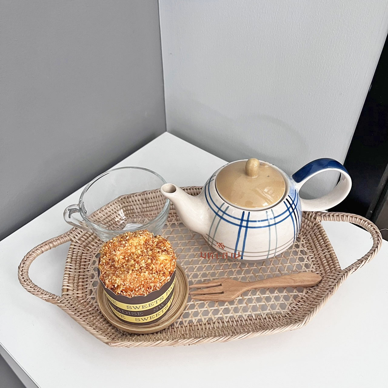 ถาดหวาย 8เหลี่ยม พร็อพถ่ายรูป ถาดเสริฟ ถาดขนม ถาดอาหาร โฮมคาเฟ่ หวายติดผนังบ้าน🌾