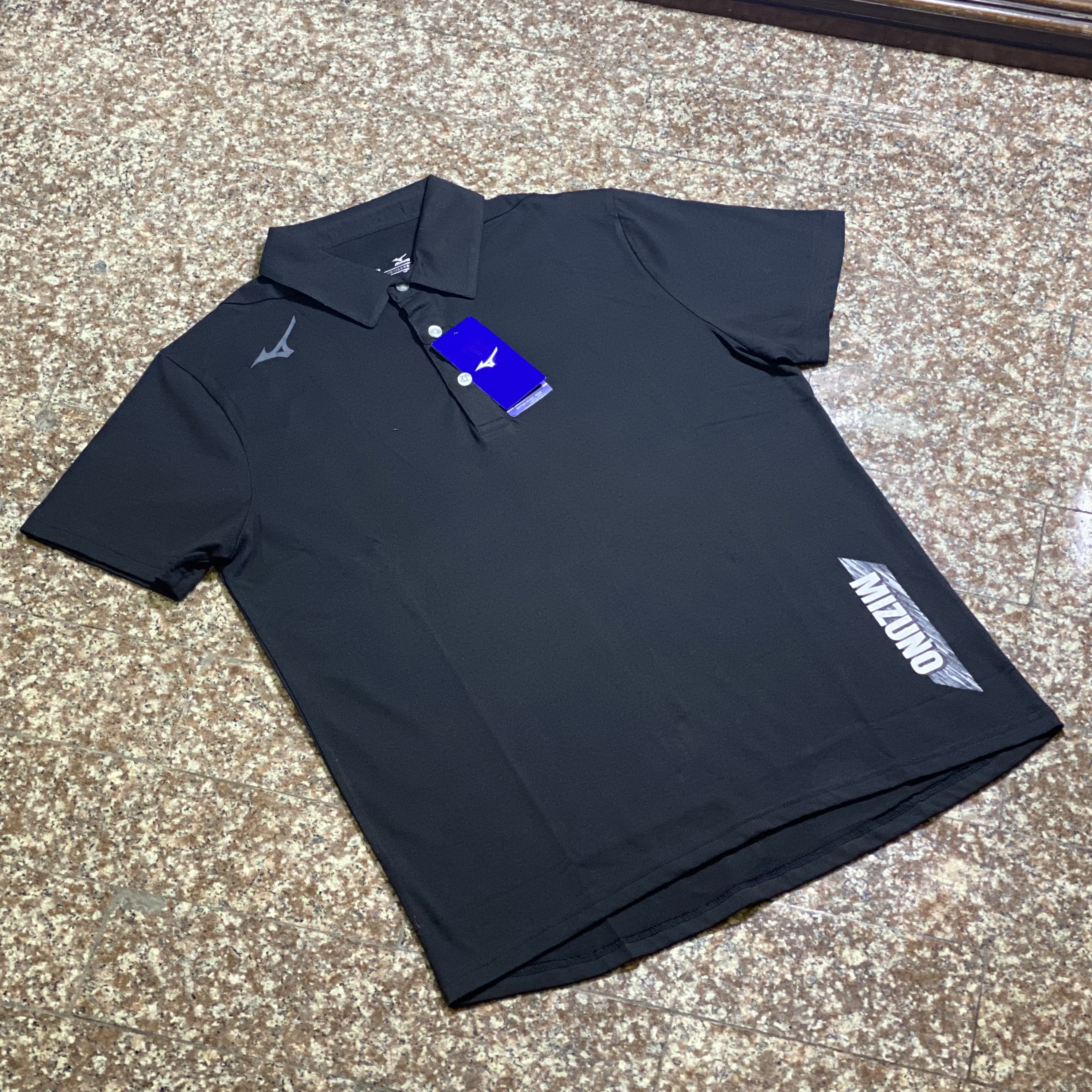 เสื้อ Mizuno Polo Shirt ‘BLACK’ (M)