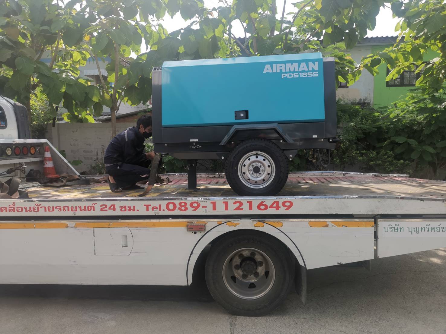 Airman ปั้มลมเคลื่อนที่ รุ่น PDS185S-6C2 (185CFM)