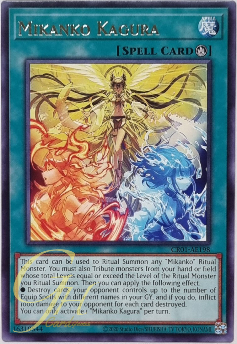 Yugioh [CR01-AE198] Mikanko Kagura (Rare)