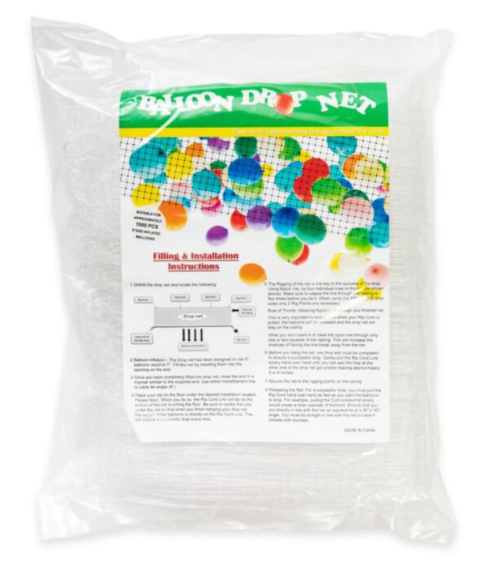 Balloon drop net / ตาข่ายใส่ลูกโป่ง (มี3ขนาดให้เลือก)
