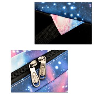 CK14 กระเป๋าเป้สะพายหลัง กระเป๋าลายกราฟฟิก ฟรุ้งฟริ้ง รุ่น No-02216 (สีฟ้า)
