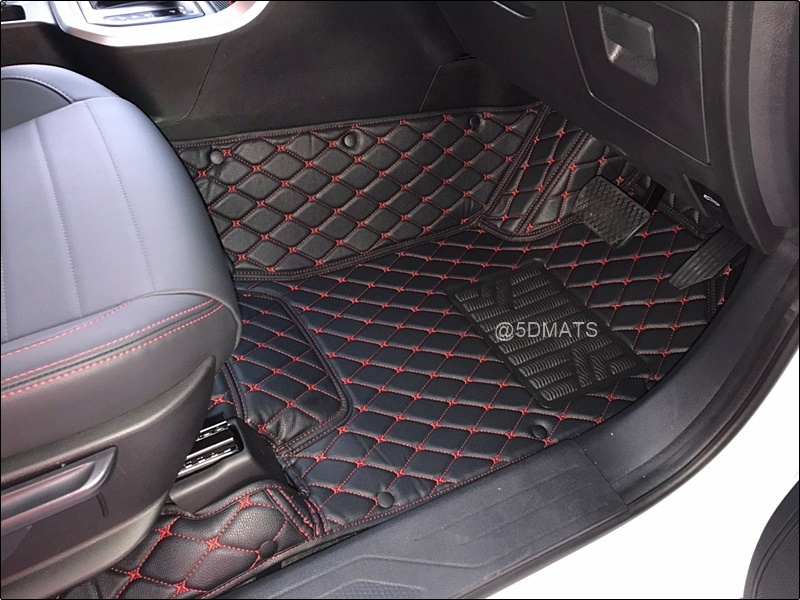 พรมปูพื้นรถยนต์ 6D FORD RANGER CAB (2012-21) พรมหนัง6D เกรดA 12มิล เต็มคัน 3ชิ้น