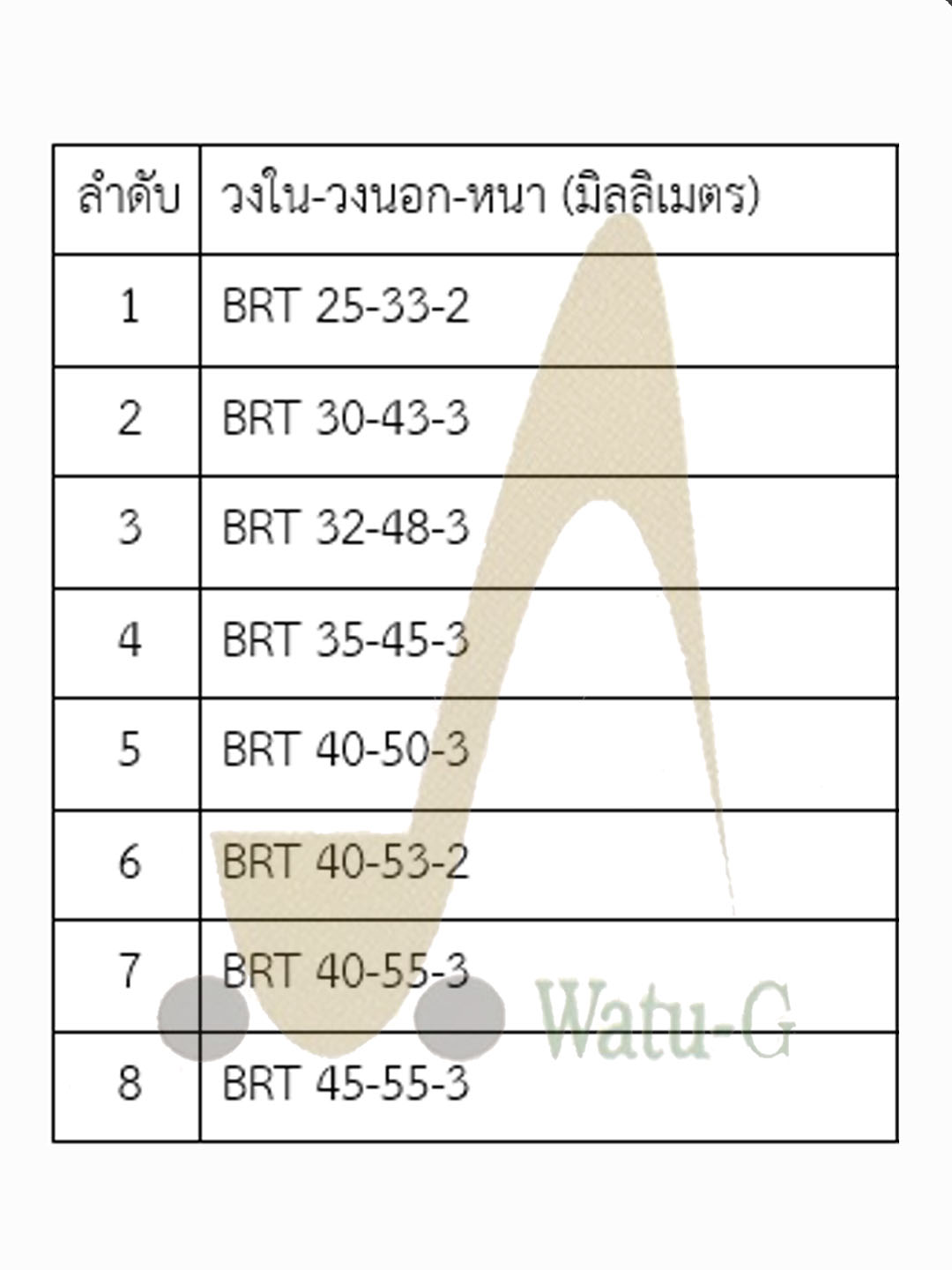 แบ็คอัพริง BRT (BRONZE)