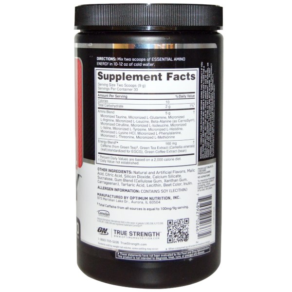 Optimum Nutrition, Essential Amino Energy, Watermelon, 9.5 oz (270 g)