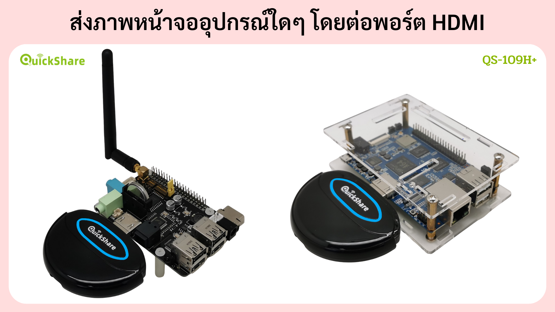 แสดงการส่งภาพอุปกรณ์ทดลองเช่น Raspberry Pi และ Data Logger