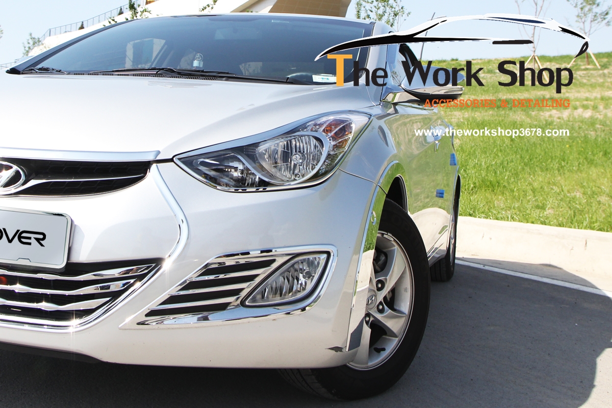Head Lamp Garnish for Elantra ( โครเมี่ยมแต่งไฟคู่หน้า )