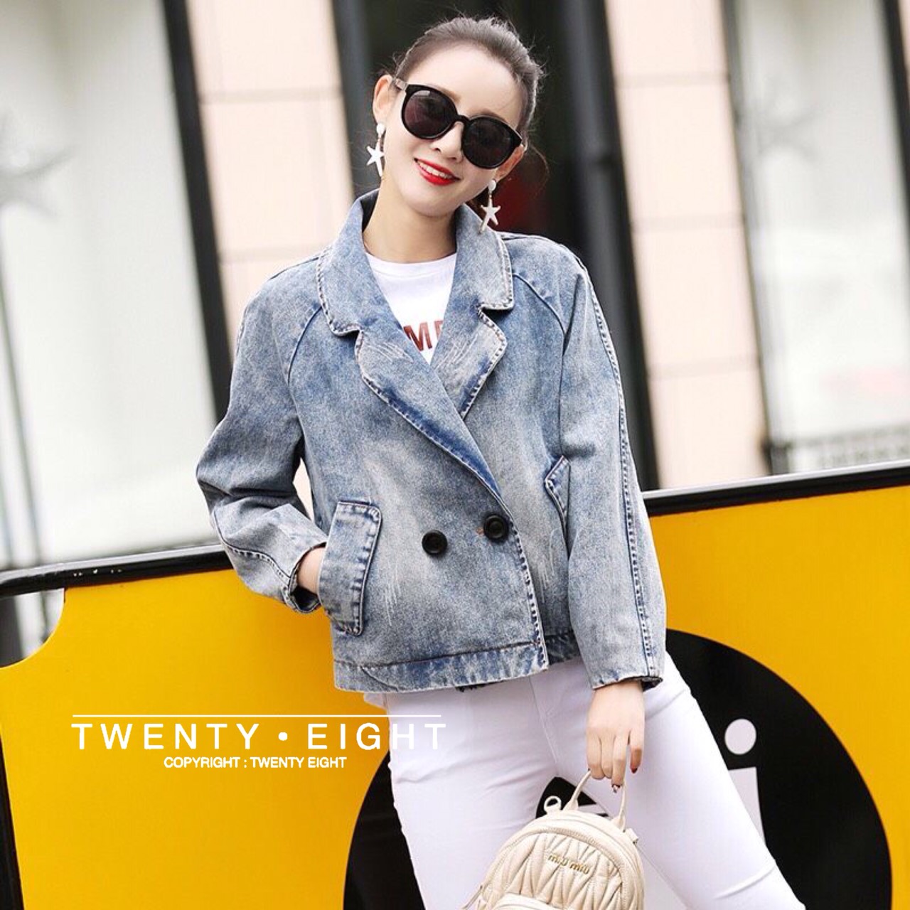 เสื้อยีนส์คอปกแขนยาว