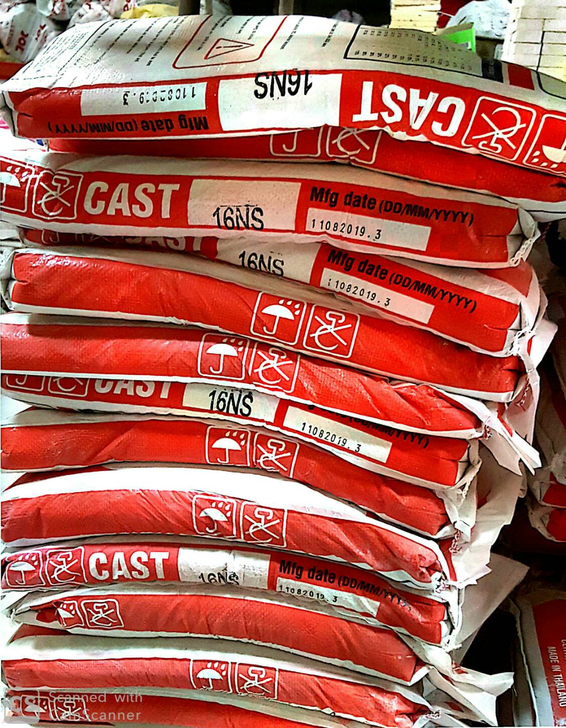 คอนกรีตทนไฟ Castable16 (25Kg)