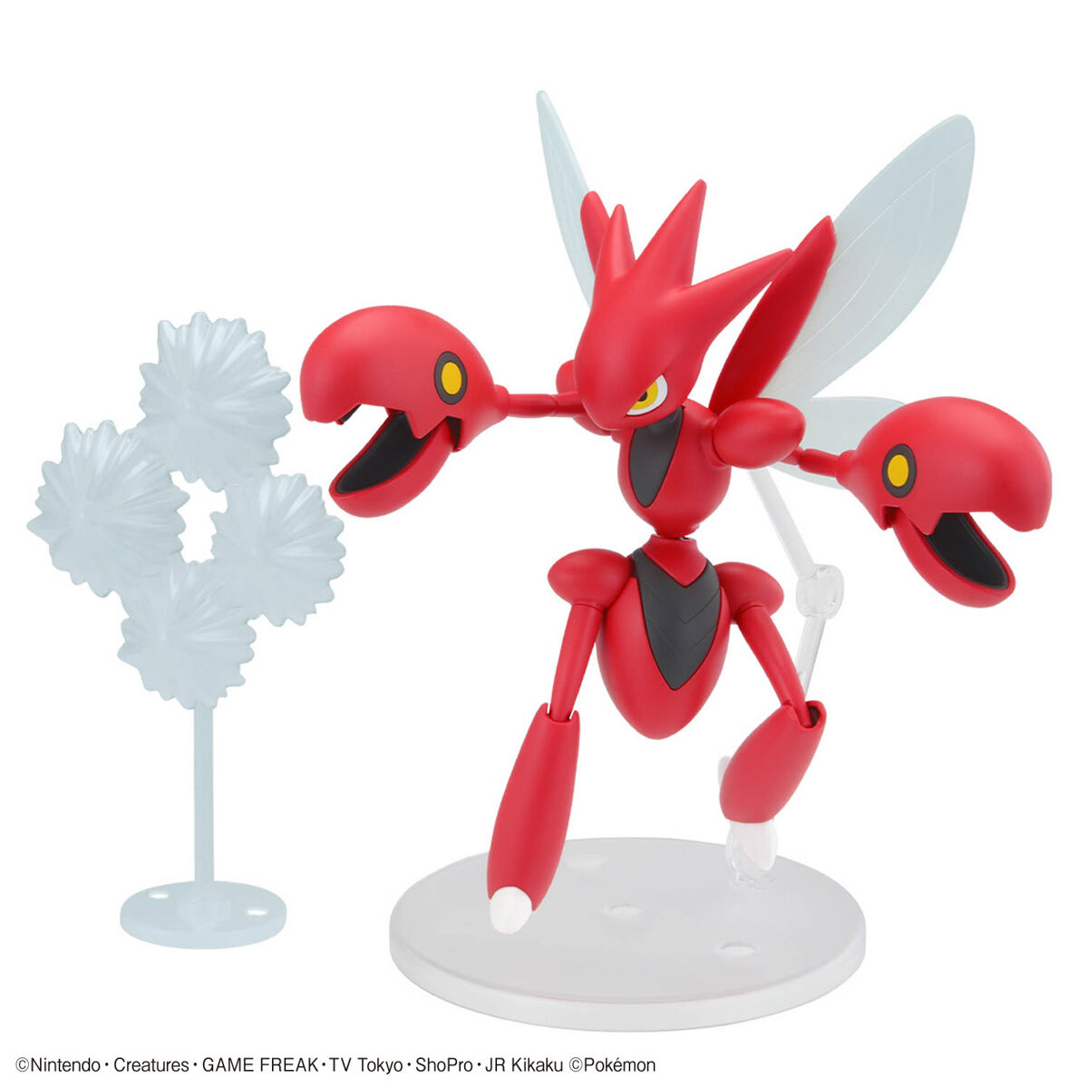Kit De Modèle Pokémon Plamo - Hassam (Scarhino) - Figurine En Plastique à Assembler Sans Outils - Bandai Spirits