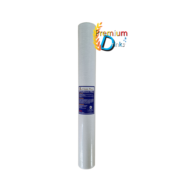 ไส้กรอง pp 5 ไมครอน20นิ้ว (กรองหยาบ) ยี่ห้อ clean pure