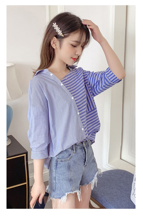 เสื้อแฟชั่นกระดุมเฉียง