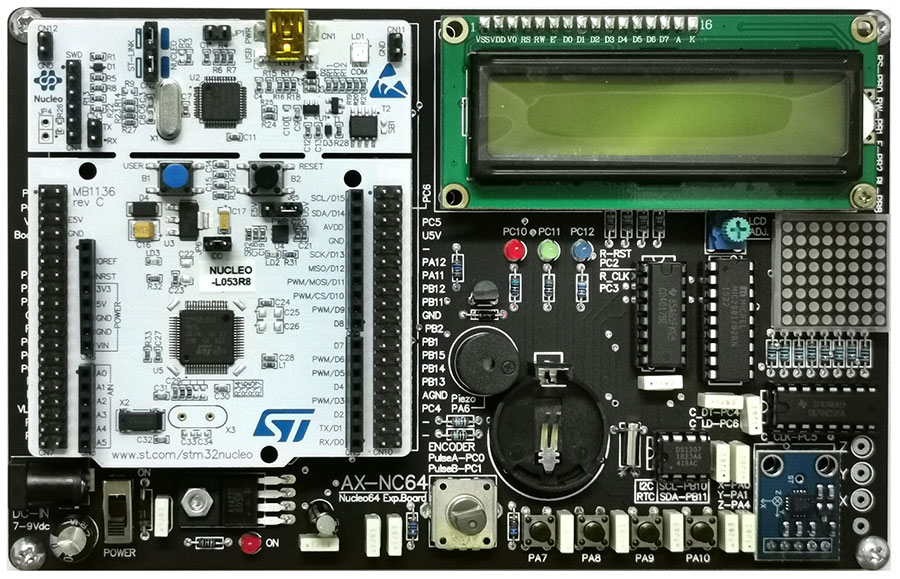 ชุดทดลองไมโครคอนโทรลเลอร์ STM32 รุ่น NUCLEO-64 Activity Kit