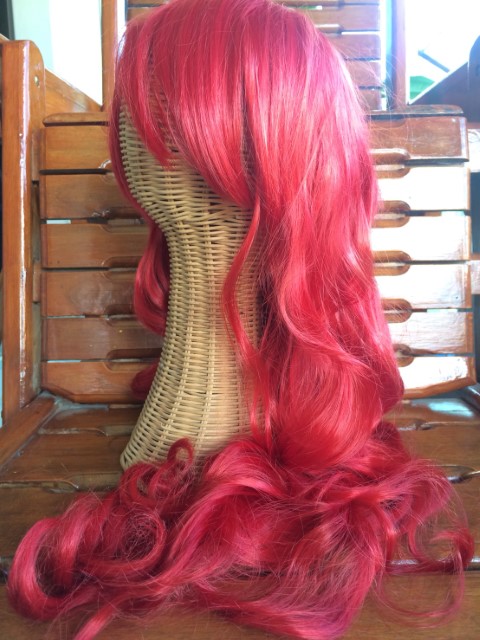 วิกผมสีแดง สไตล์เจ้าหญิงเงือก