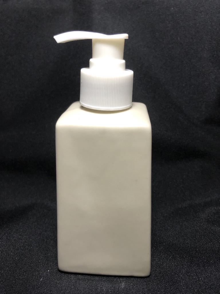 ขวดเซรามิค Conditioner ทรงเหลี่ยม หัวปั้ม