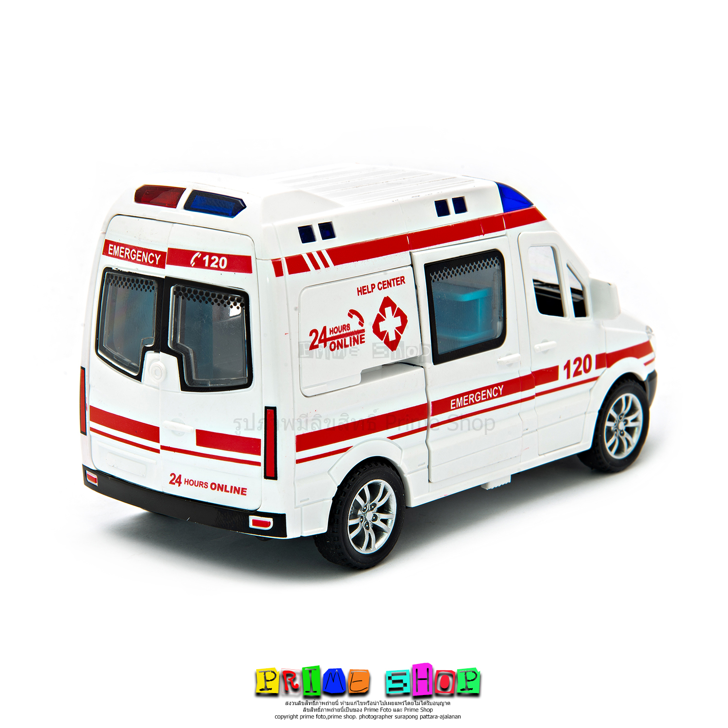 ของเล่นตู้ฉุกเฉิน มีเสียงไซเรนและไฟกระพริบ