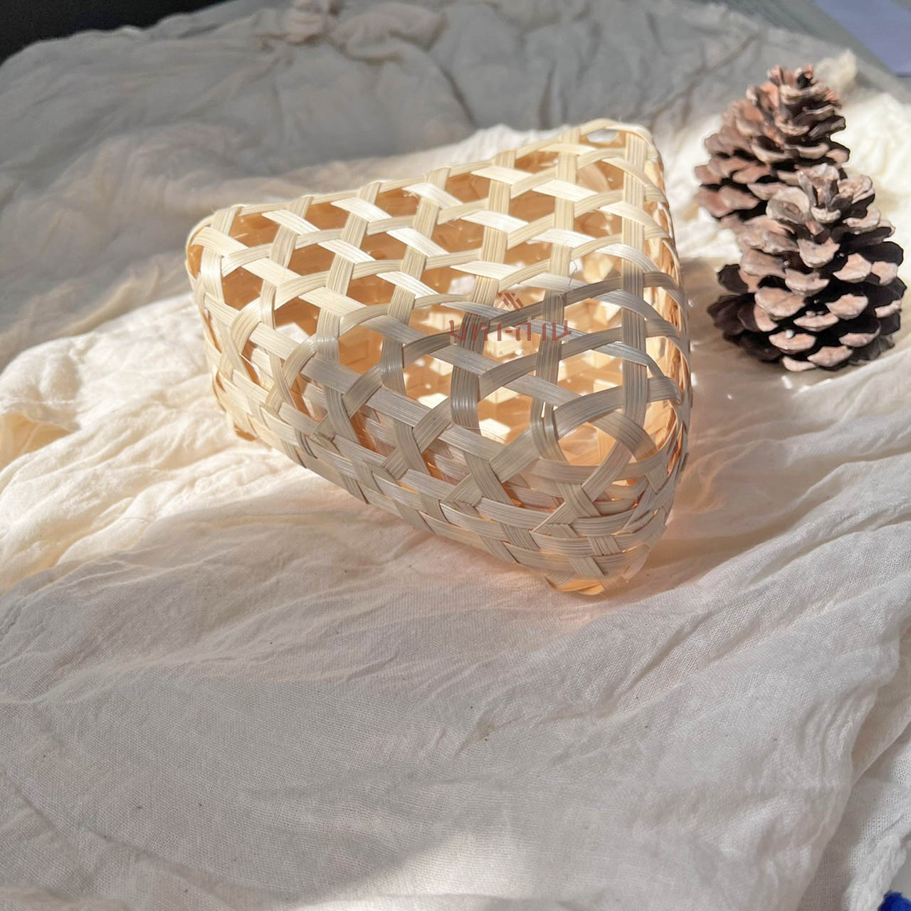 ชะลอมถาด กล่องสาน เข่งสาน ชะลอมไม้ไผ่ 🍃