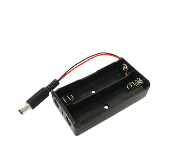 รางถ่าน(Battery Holder)18650 2 ก้อนแบบอนุกรม 7.4V ขั้วต่อ Jack DC 5.5x2.5 mm.
