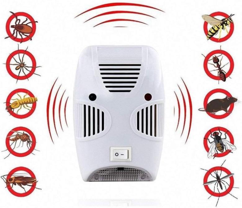 เครื่องไล่หนู/แมลง คลื่นโซนิคแม่เหล็กไฟฟ้า RIOOEX OUAD