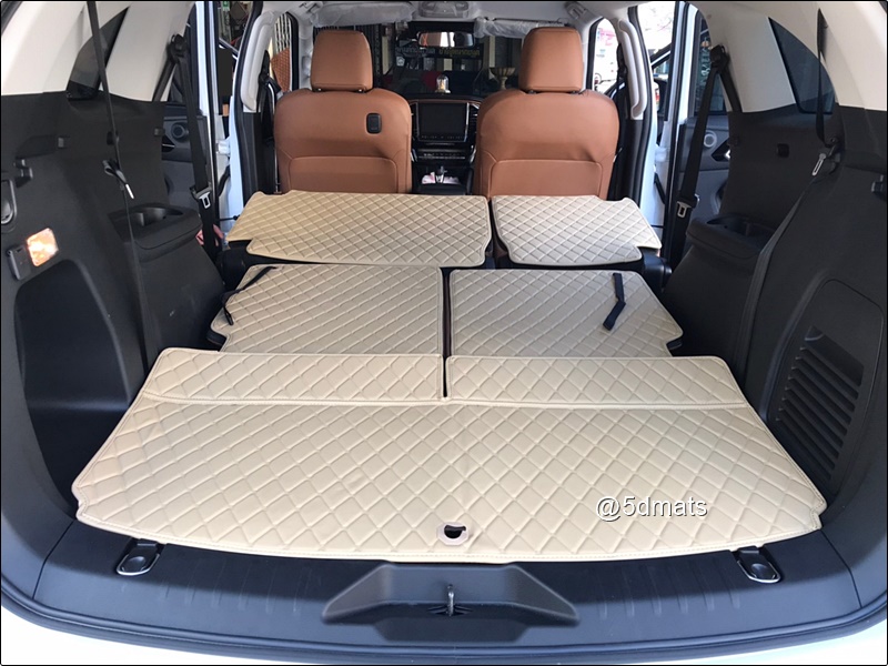 พรมปูพื้นรถยนต์5D ISUZU MU-X 2021 พรม5D VIP ลายสามมิติ รวมแผ่นท้าย ปิดเบาะ เต็มคัน (9ชิ้น)