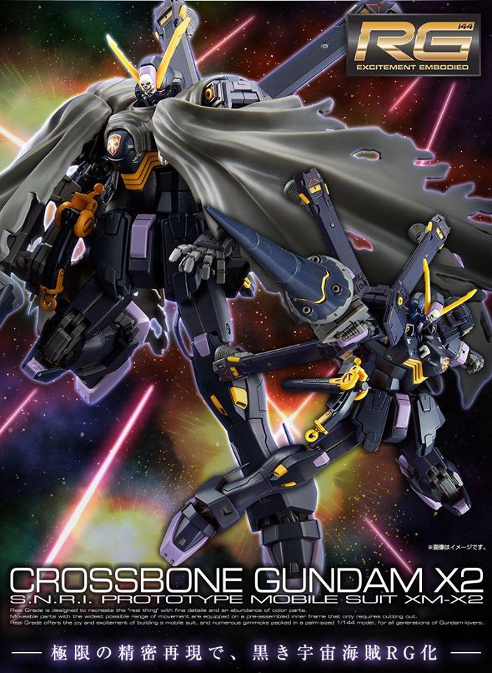 RG 1/144 CROSSBONE GUNDAM X-2